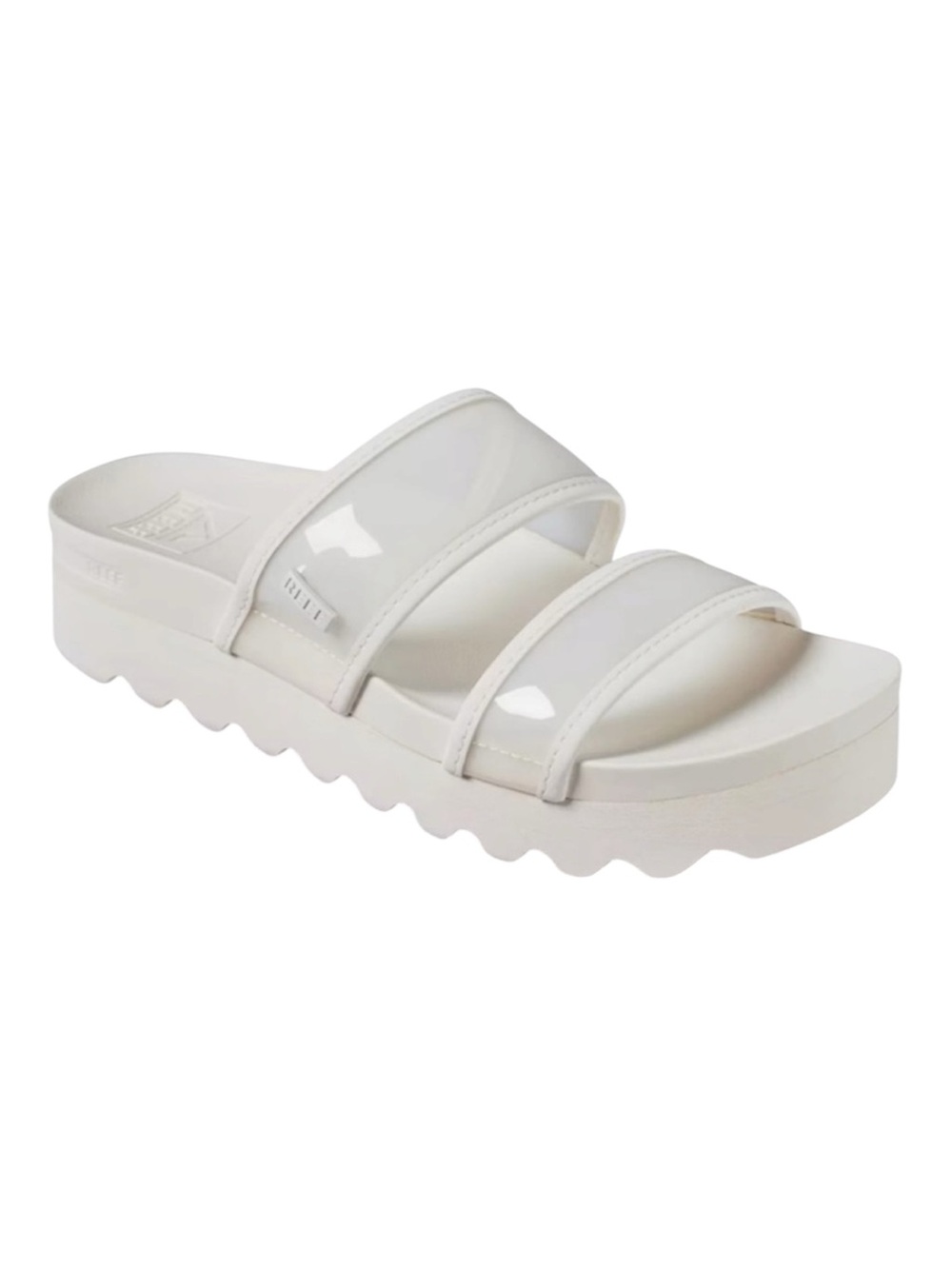 Reef Vista Hi Energy Cloud Transparent White Sandals Size 8.5